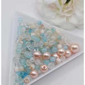 sachet de perles mix et rocailles "rêve azur"