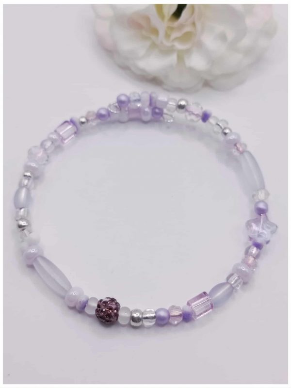 Exemple de bracelet fait avec les perles de rocailles