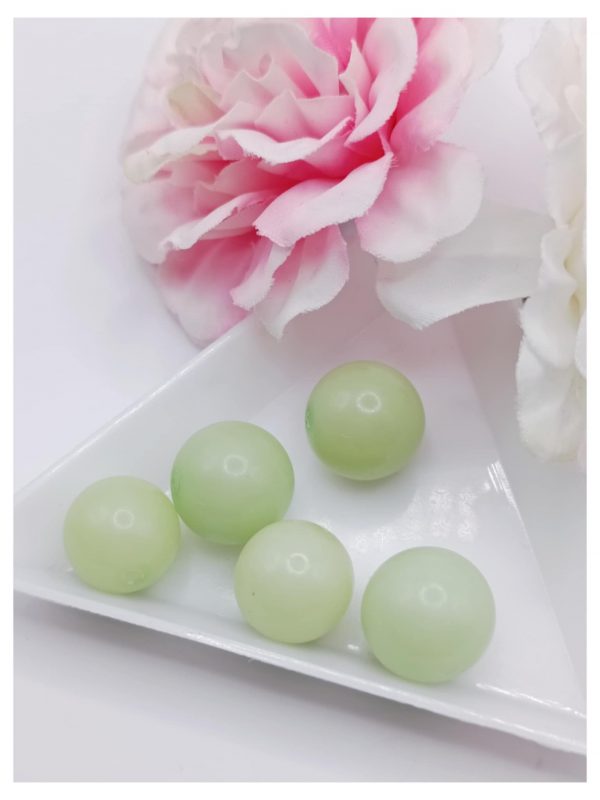 perles bodhi ronde 12 mm pomme verte
