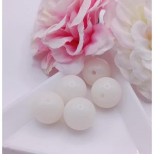 perle bodhi ronde 12 mm blanc