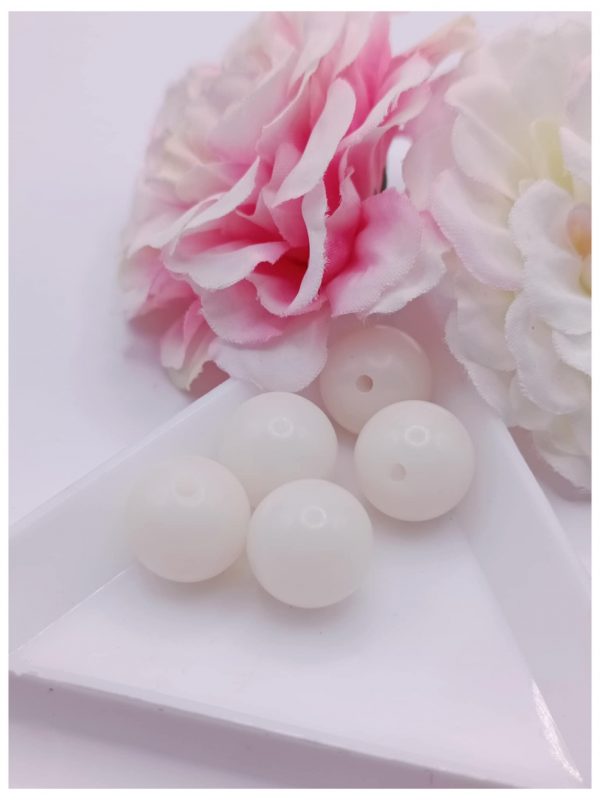 perle bodhi ronde 12 mm blanc