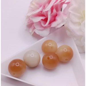 perle bodhi ronde 12 mm beige caramel