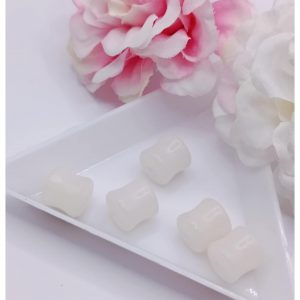 perle bodhi baril 8*9 mm blanc