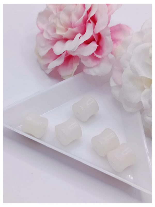 perle bodhi baril 8*9 mm blanc
