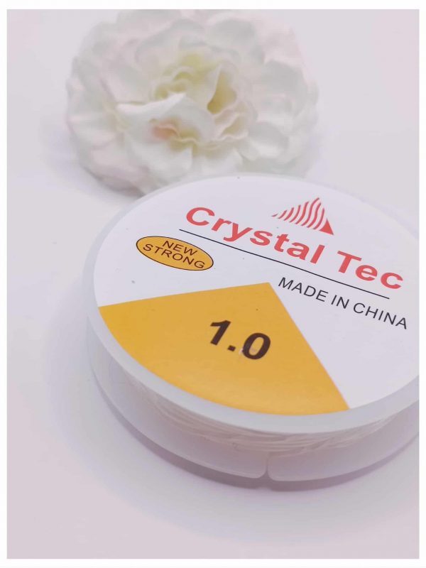 fil élastique crystal tec 1 mm 10 mètres