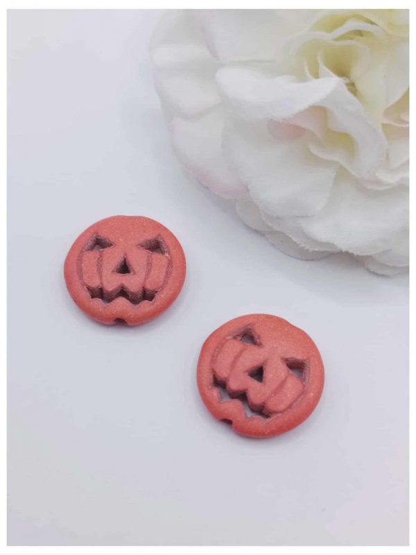 perle howlite citrouille 15 mm orange