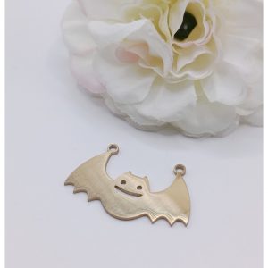 Connecteur acier inoxydable doré chauve souris – 16 x 26 mm