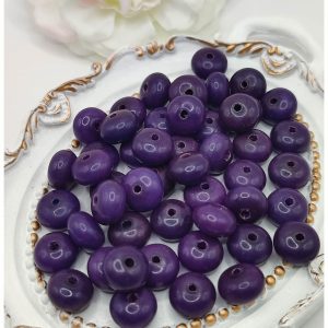 Perle Bodhi forme Abacus – 9 x 6 mm – Violet