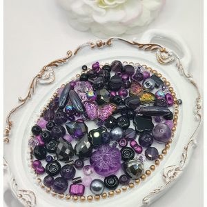 Perles de rocailles en verre thème Violet Ultra