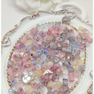 Perles de rocailles en verre – Rose doux